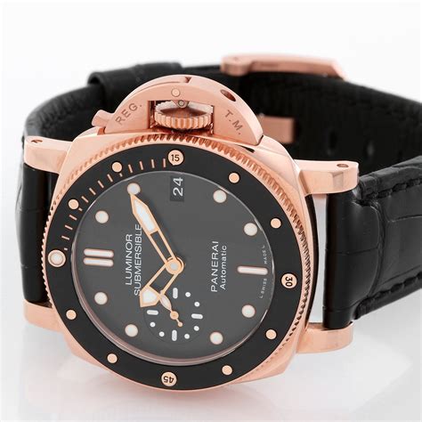 panerai rose gold watch